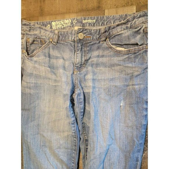 Mossimo Supply Co bootcut women's light wash 13r jeans pants - Picture 4 of 7